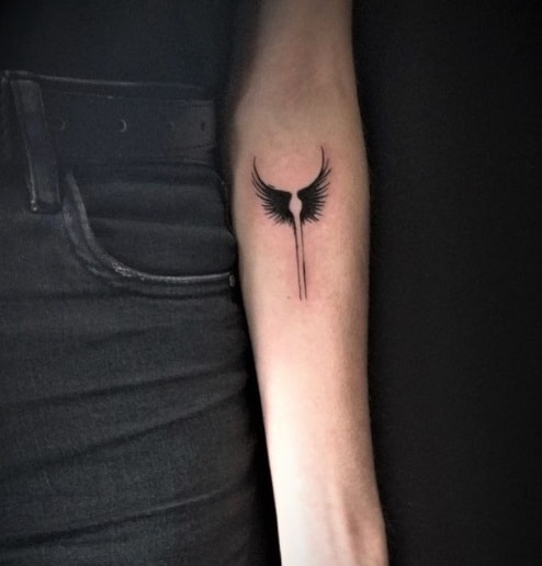 valkiria symbol forearm tattoo idea