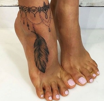 idea for woman for tattoo on foot