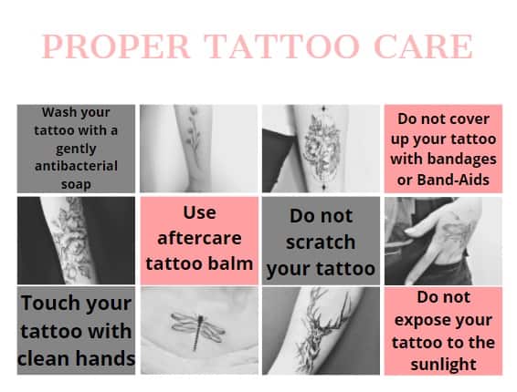 neck tattoo - ways to proper aftercare