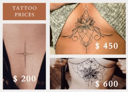 tattoo prices examples on breast 