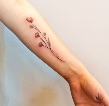forearm tattoo on a skinny person design
