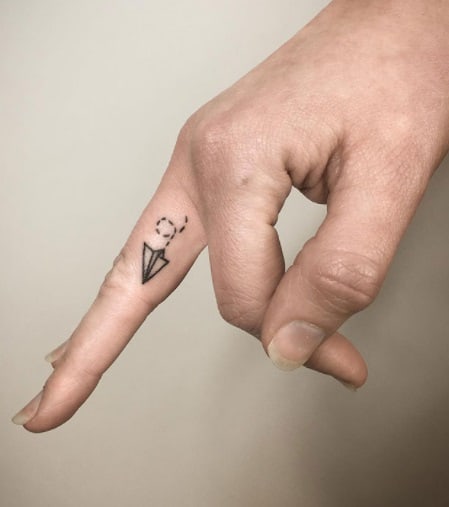 Small tattoo visible on your workplace side hand tattoos