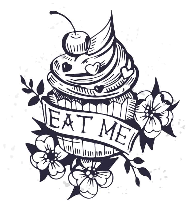 what does a cupcake symbolize mermaid cupcake tattoo